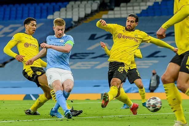 Kevin De Bruyne scored Manchester City's opener.